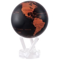 Mova Globe 4.5" CBE Copper and Black self rotating Globe 894220000182  182959003848
